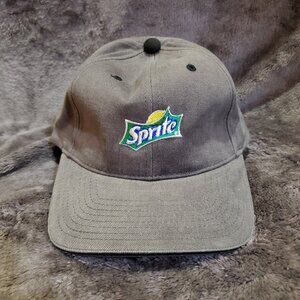 Sprite Stitched Logo Unisex Cap/Hat Adjustable Hook and Loop Yupoong